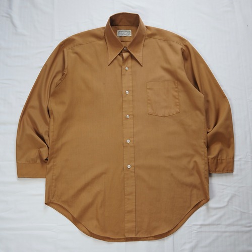70’s Sears ポリコットンシャツ ブラウン 日本製