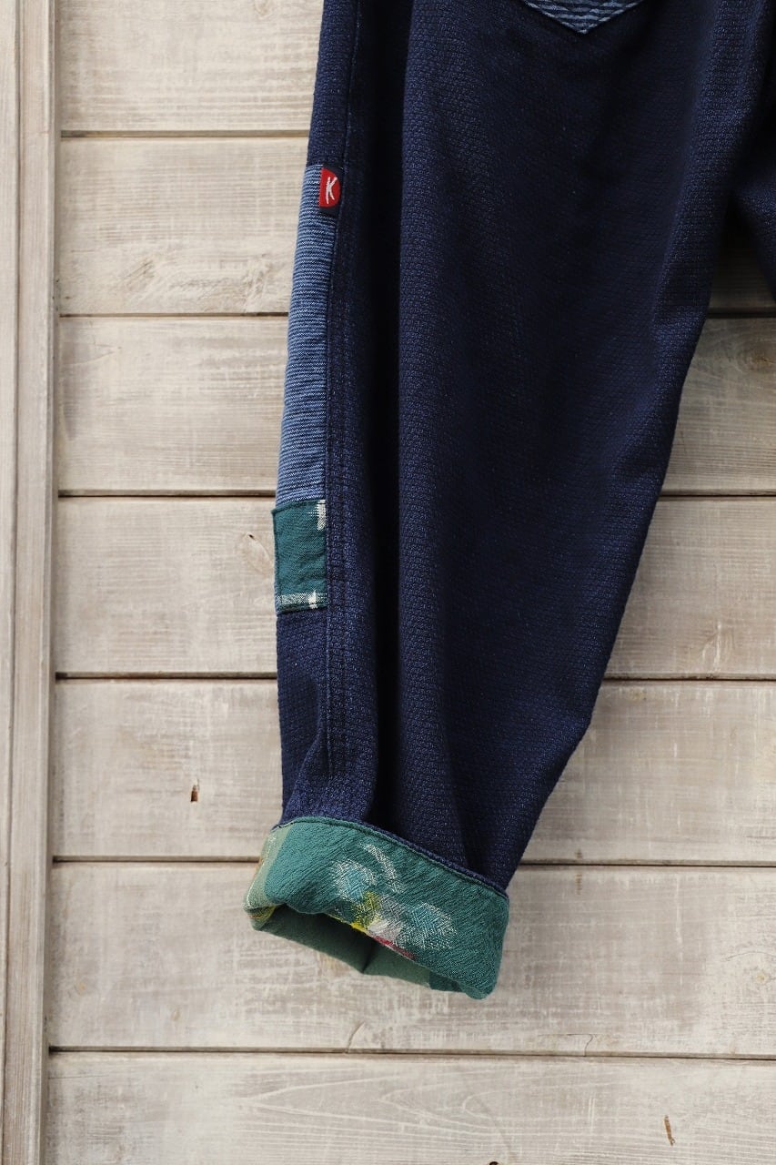 PTK-09 アンティーク絣パンツ | カスリラ オンラインショップ