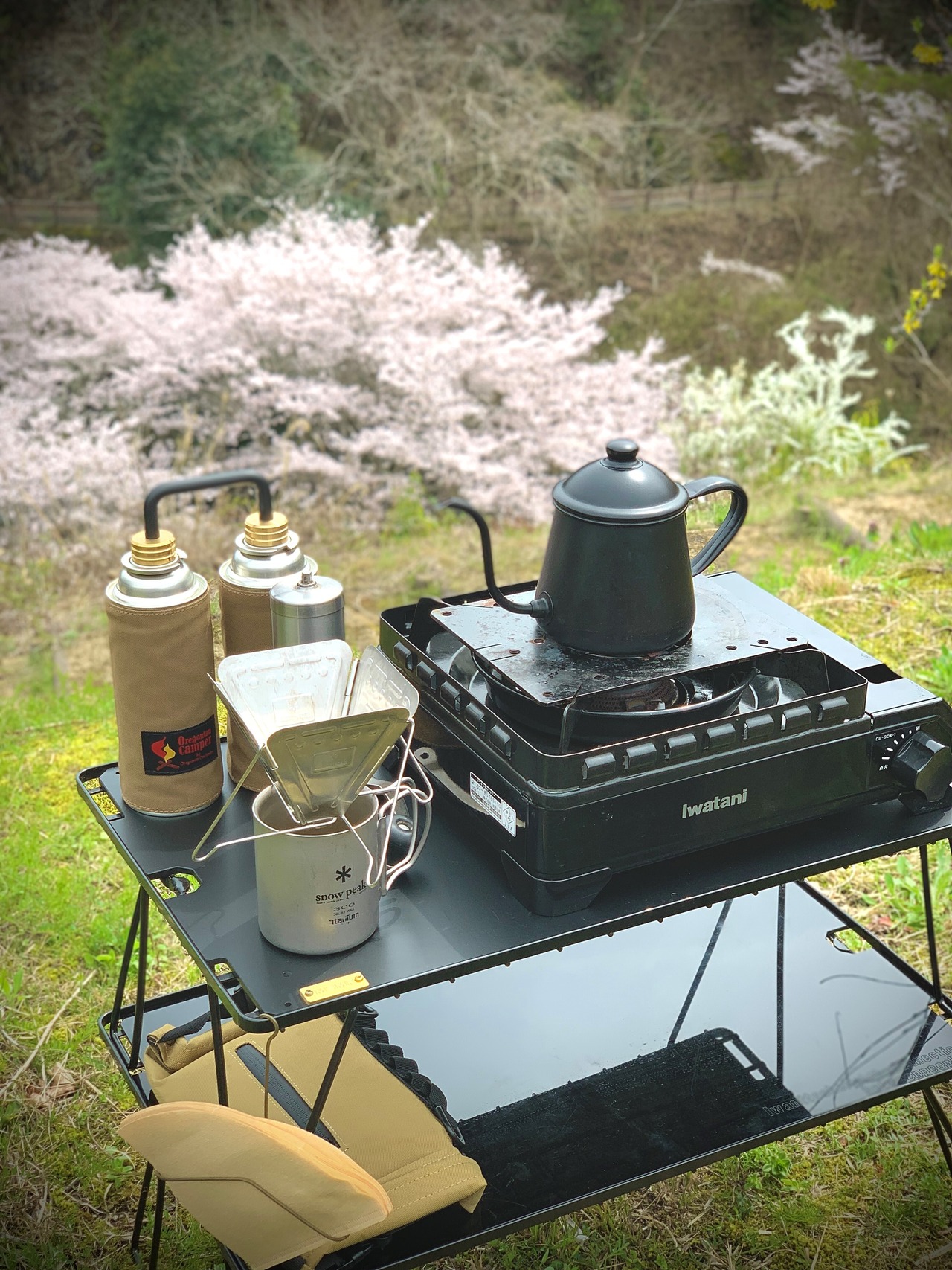 『MSMFニコイチ』　OD缶／CB缶兼用真鍮ｷｬｯﾌﾟ×2個ｾｯﾄ+取手