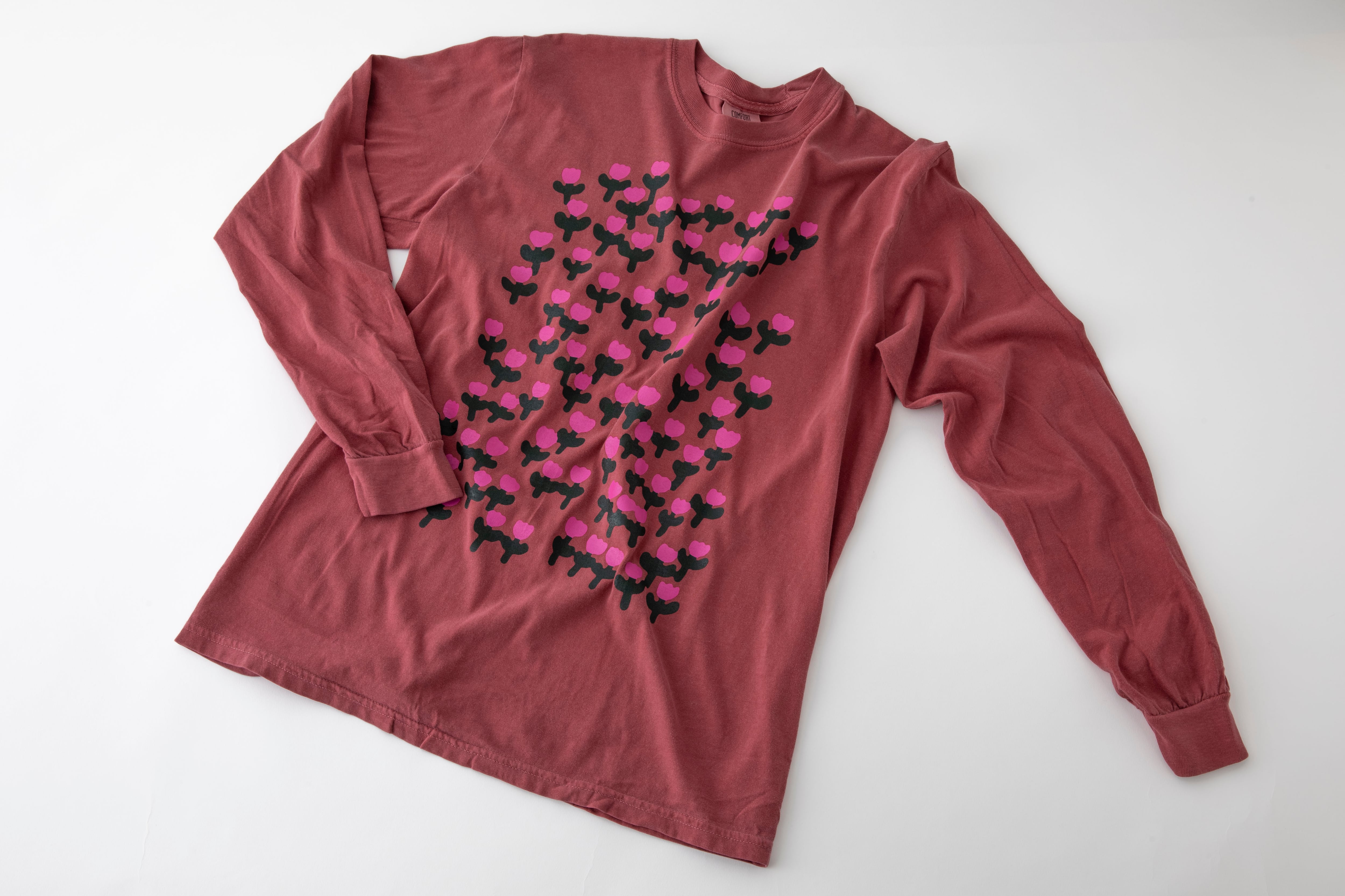 “We are the Children” Long Sleeve T-shirt(crimson) / Donchi