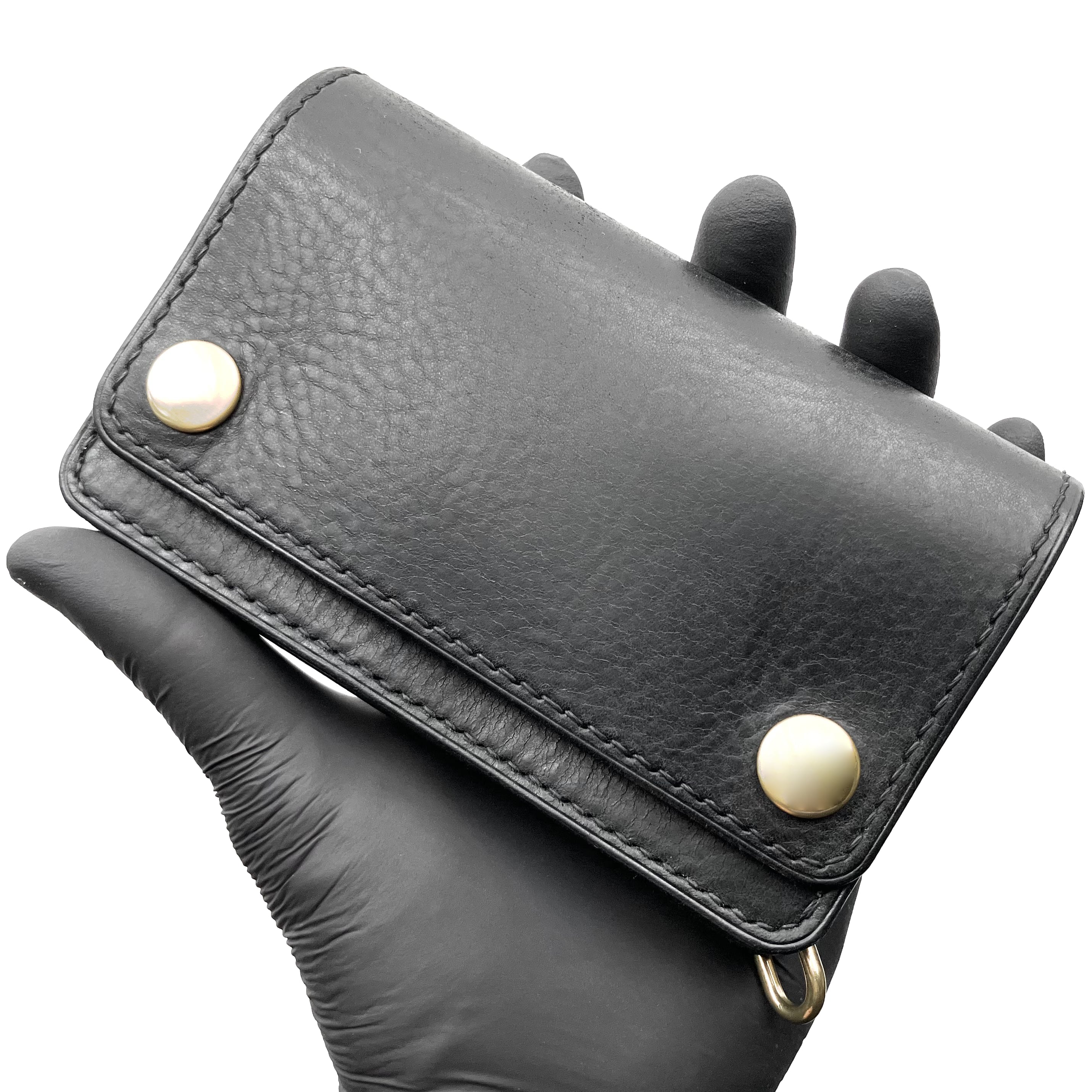 [BLACK INSIDE] ITALIAN CLASSIC PULL UP/トラッカーウォレット