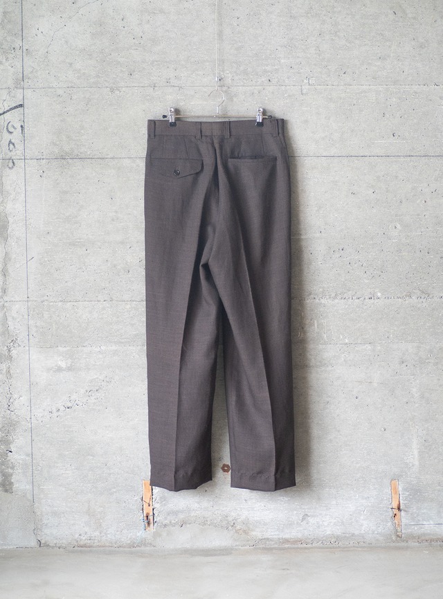 "NINE THREE QUARTER" 1990s Wool linen trousers