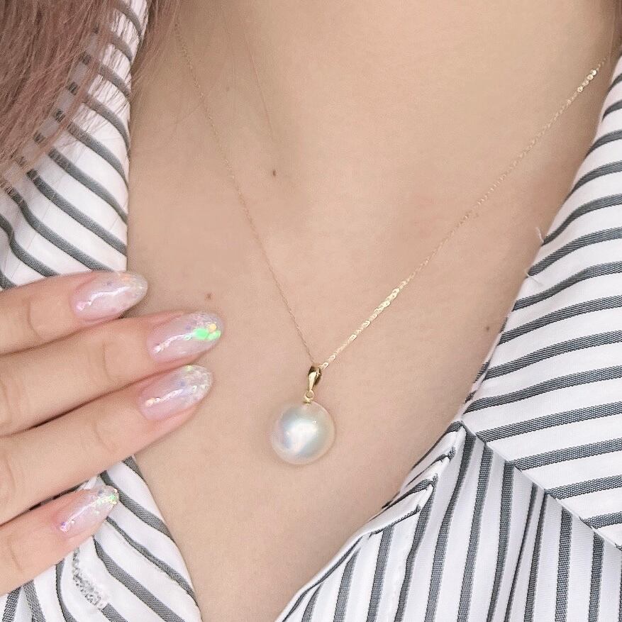 マベパール ペンダントトップ K18YG 13.0mm 2.9g K18YG マベパール