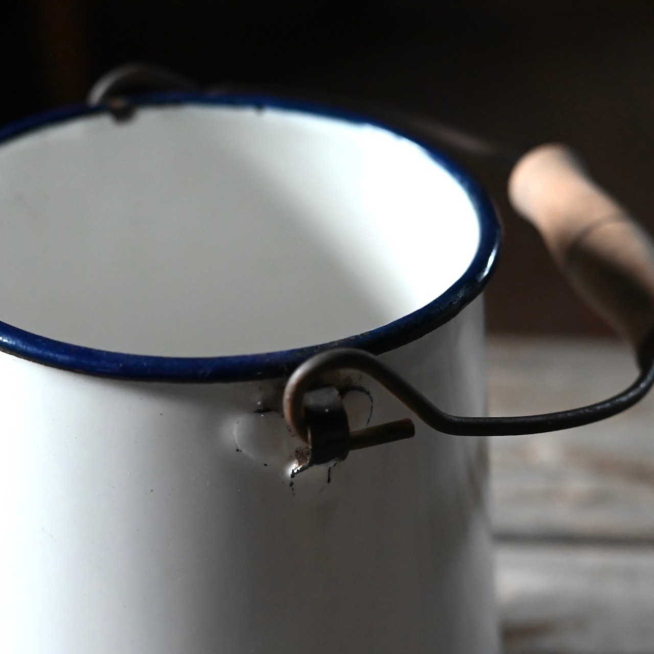 Enamel Milk Pot / エナメル ミルク ポット〈 琺瑯・ホーロー・店舗什器・アンティーク ・ ヴィンテージ 〉113825