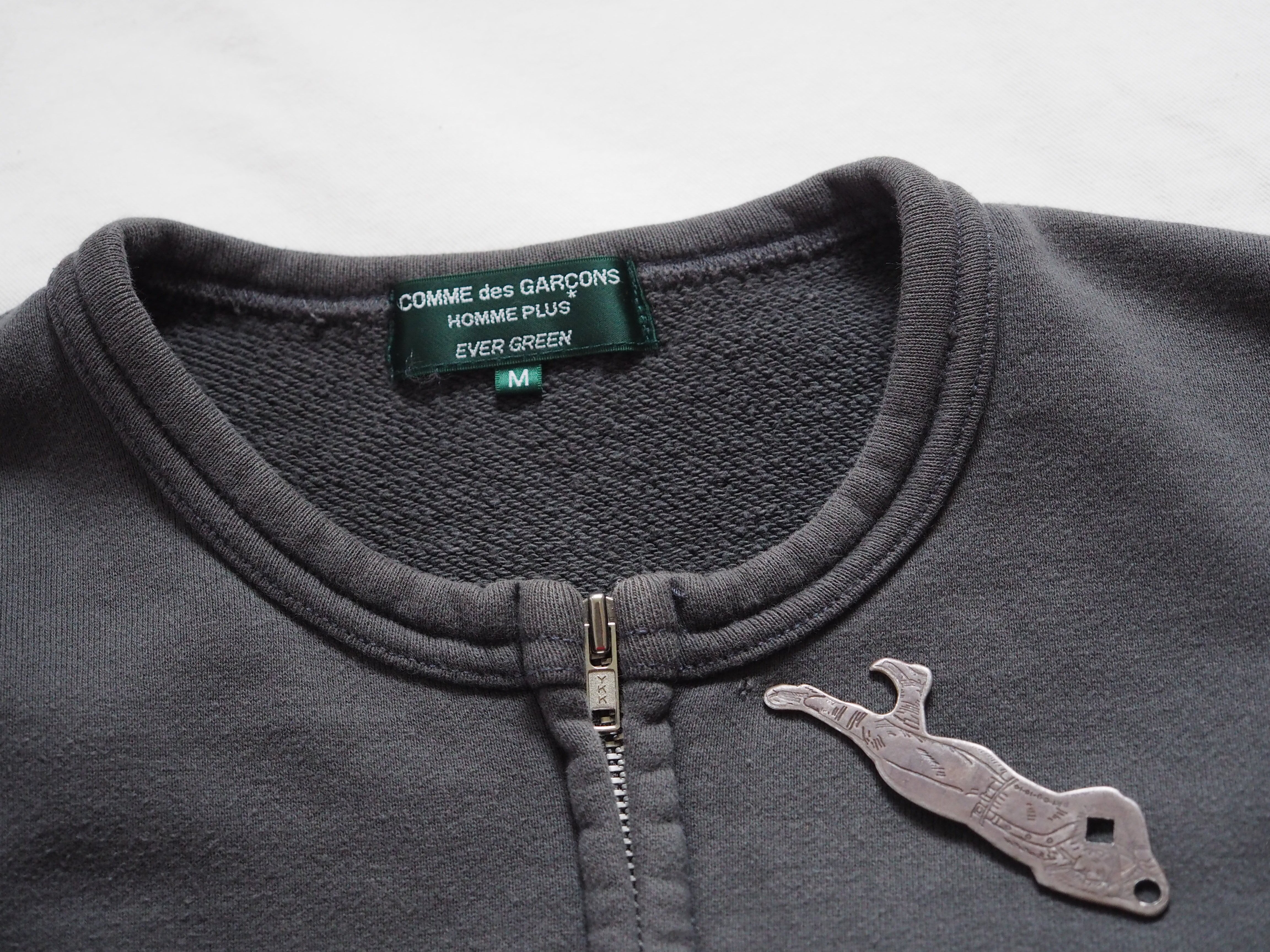 COMME des GARCONS HOMME PLUS EVER GREEN AD2008 脱色期 zip up