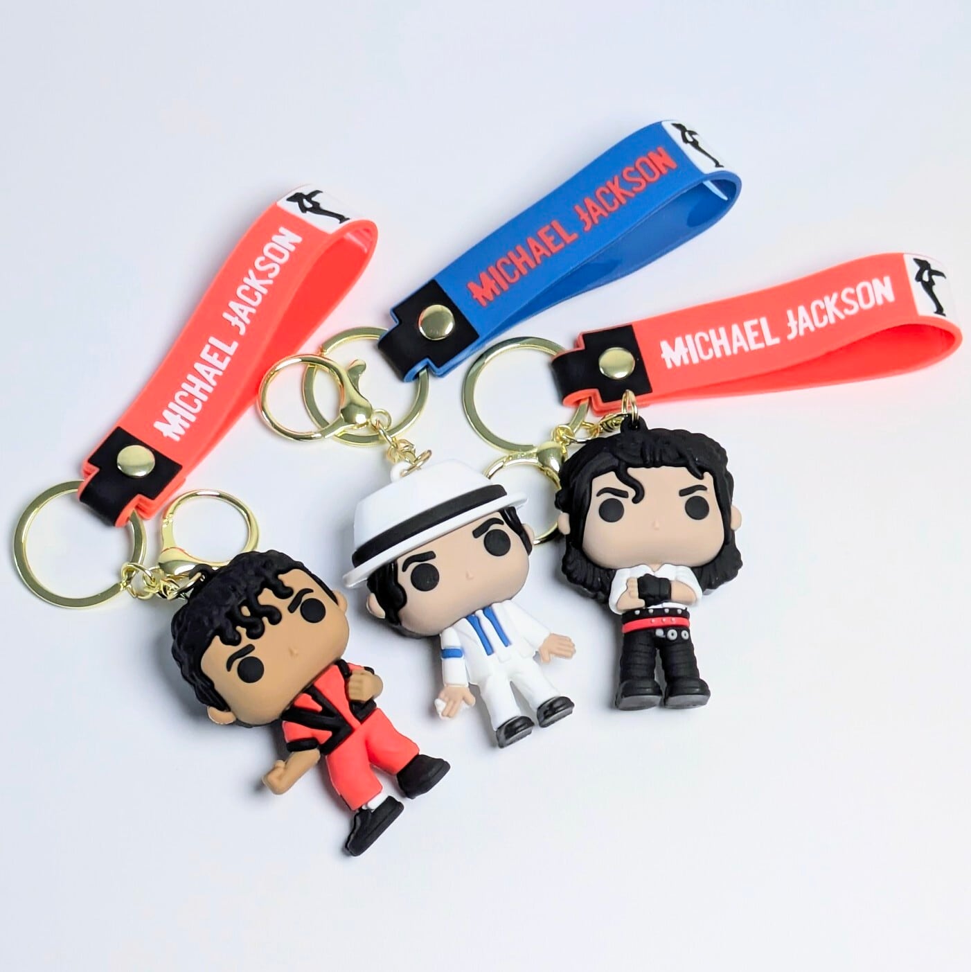 michael jackson ( マイケル・ジャクソン ) 】3D Rubber KeyHolder