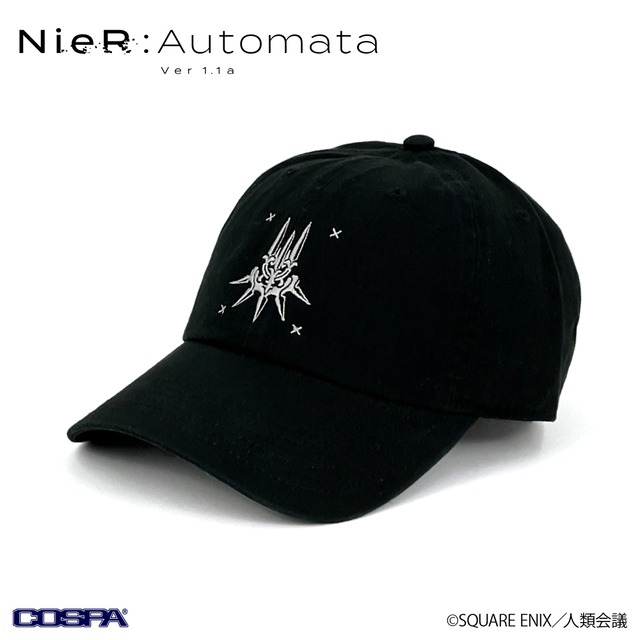 NieR:Automata Ver1.1a ヨルハ部隊 刺繍ローキャップ/BLACK