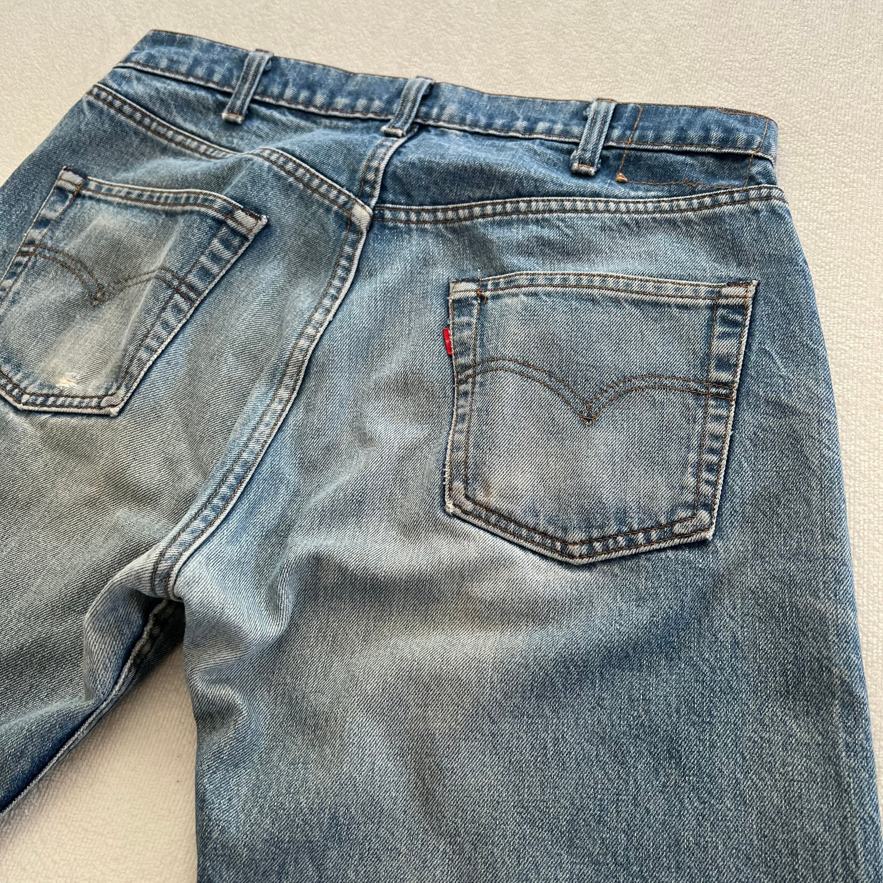 Levi's USA製 W35 リーバイス デニム 80's 黒カン カンヌキ ...