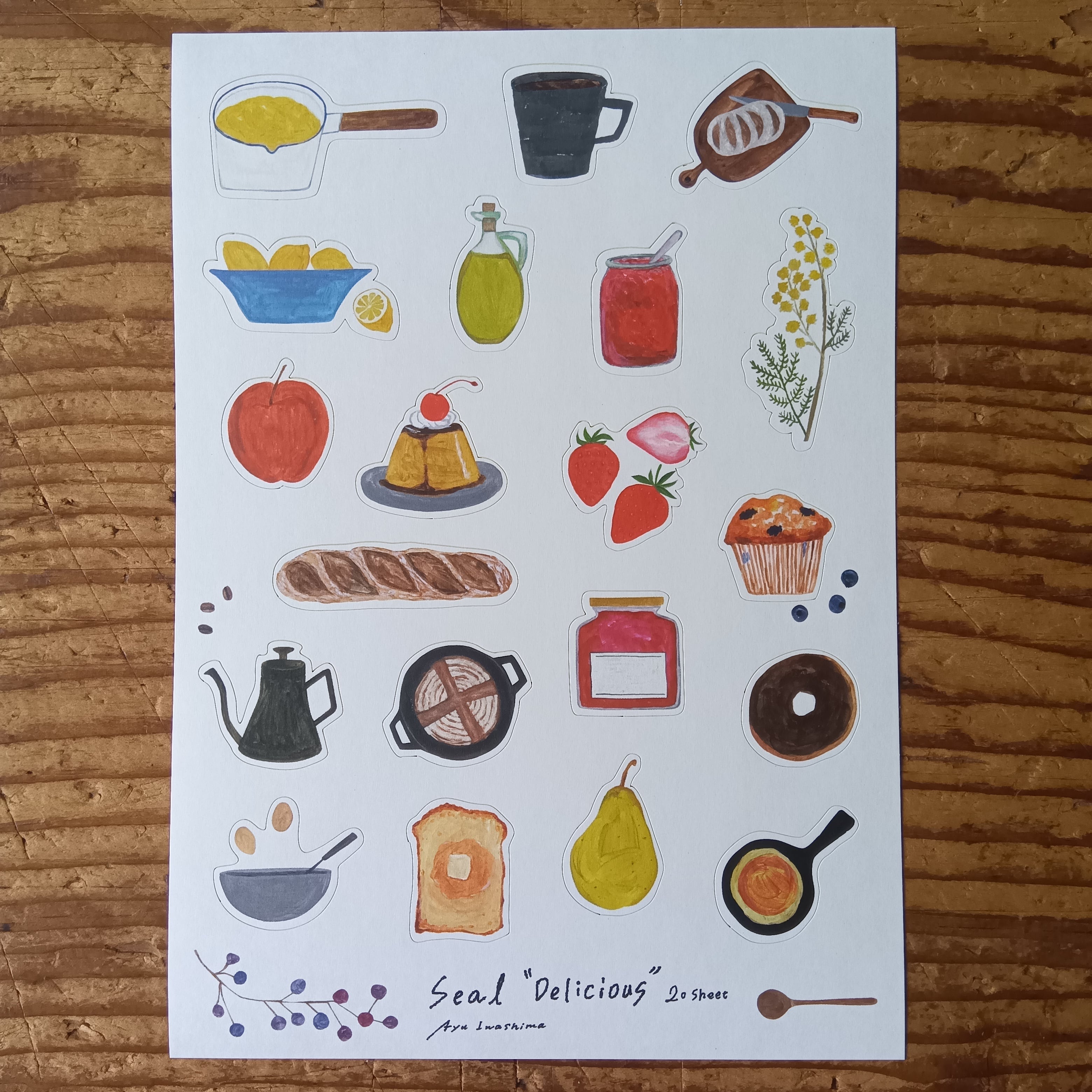 cotori cotori／フレークシール・ひょっこり女の子 | POLKA