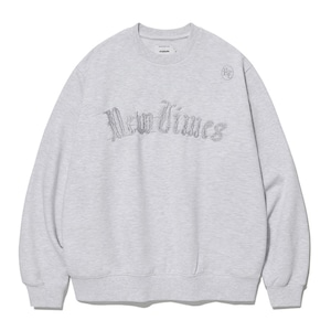 [VIVASTUDIO] NEW TIMES SWEATSHIRT [MELANGE GREY] 正規品 韓国ブランド 韓国代行 韓国通販 韓国ファッション トレーナー