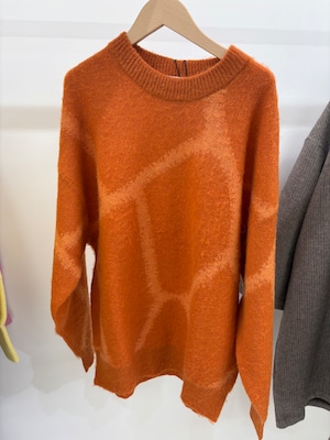 le ventsouffle インターシャ　モヘヤ　ニットセーター　K021