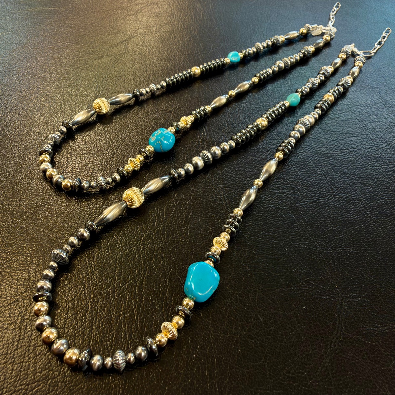 ブライト（Bright）ネックレス（Wave Hematite) スリーピングビューティ 50〜55cm - 3