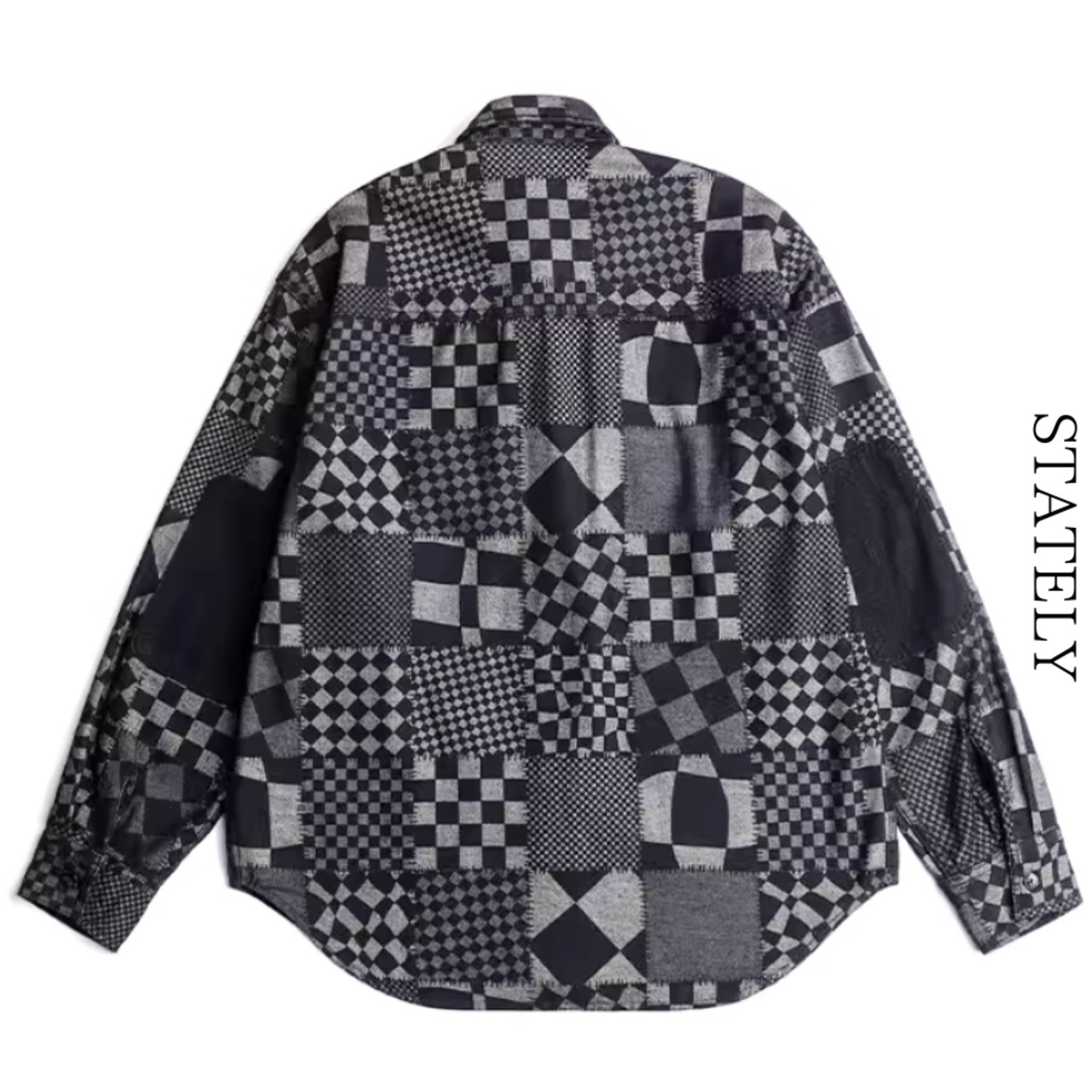 Pattern Check オーバーシャツ_T245・画像6