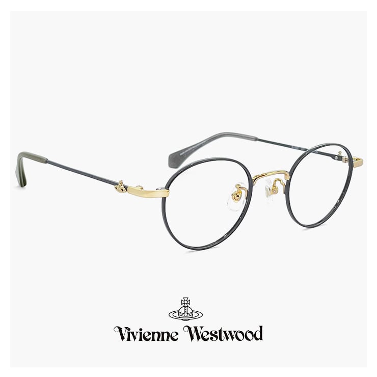 ヴィヴィアン ウエストウッド メガネ   レディース 小さめ   眼鏡 女性 ブランド  小さい 小振り ラウンド ボストン 型 幅 狭い メガネ フレーム アジアンフィット モデル