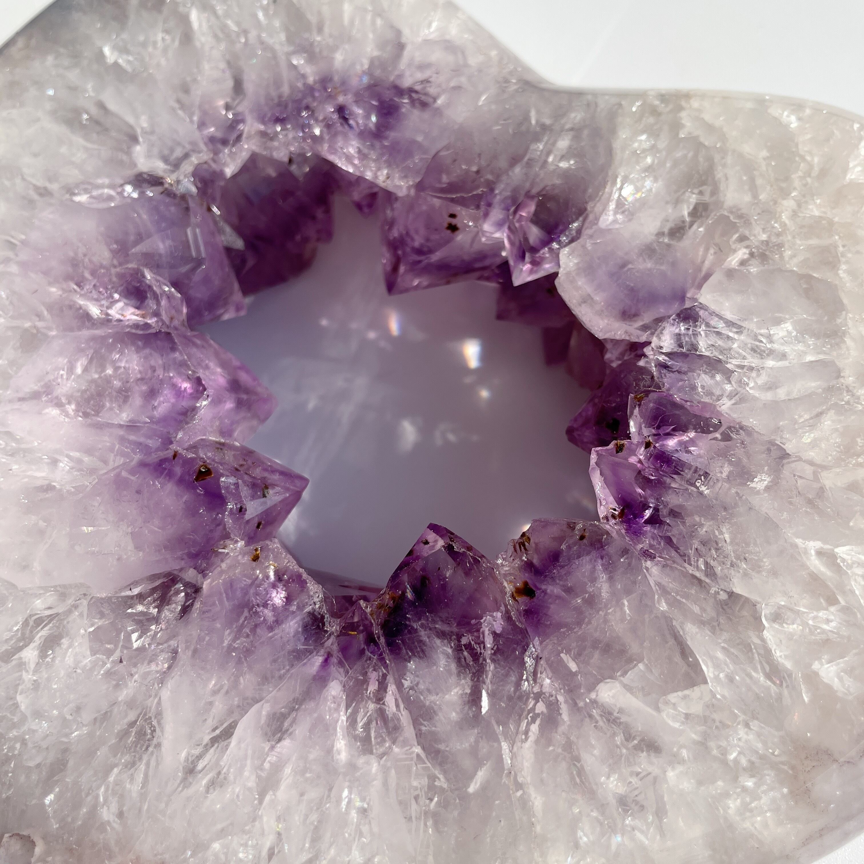アメジスト ジオードハート型♡01◇Amethyst Geode Heart◇天然石