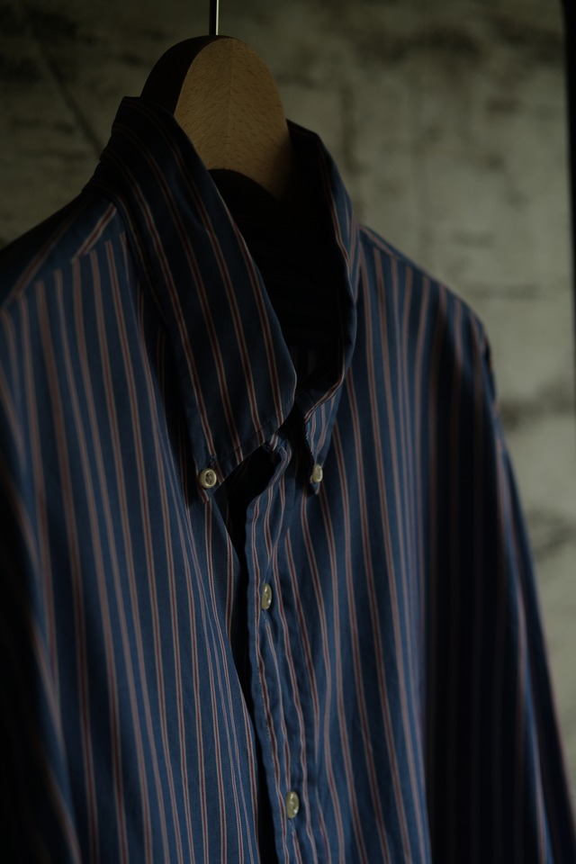 Utah／"Ralph Lauren" CUSTOM FIT stripe shirt／blue