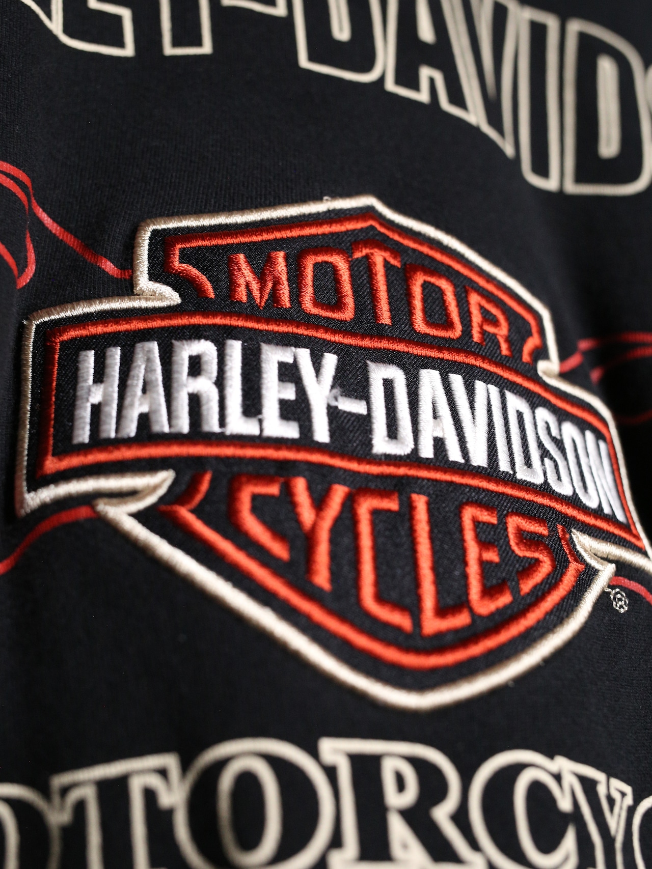 "Harley-Davidson" 刺繍 logo and sleeve printed l/s tee - 17