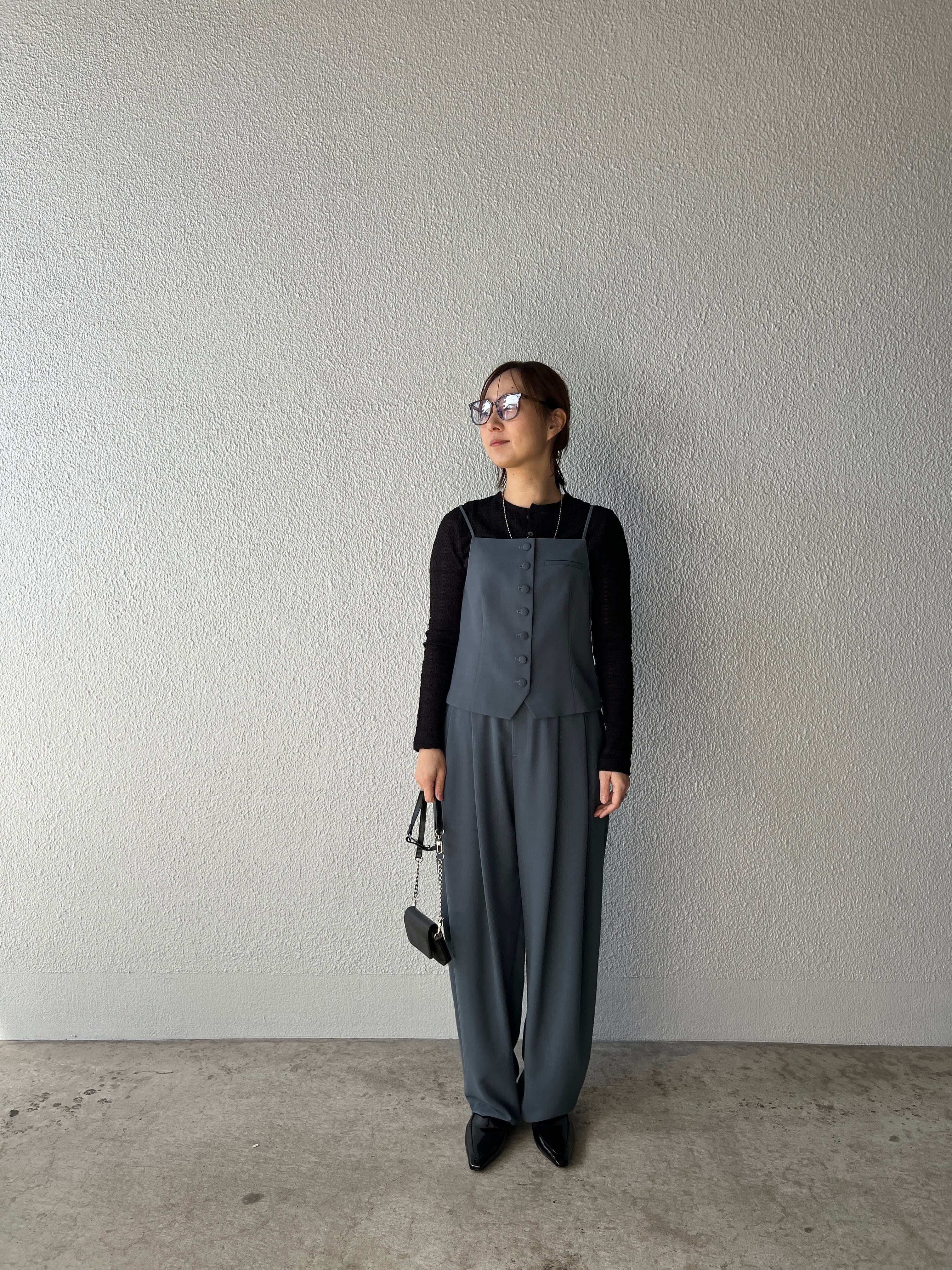 【PASSIONE】3ピース可 タックイージーパンツ 616634