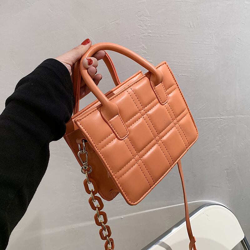 サマーチェーン ミニ 夏物 スクウェア メッセンジャーバッグ 手作りハンドバック20688347600