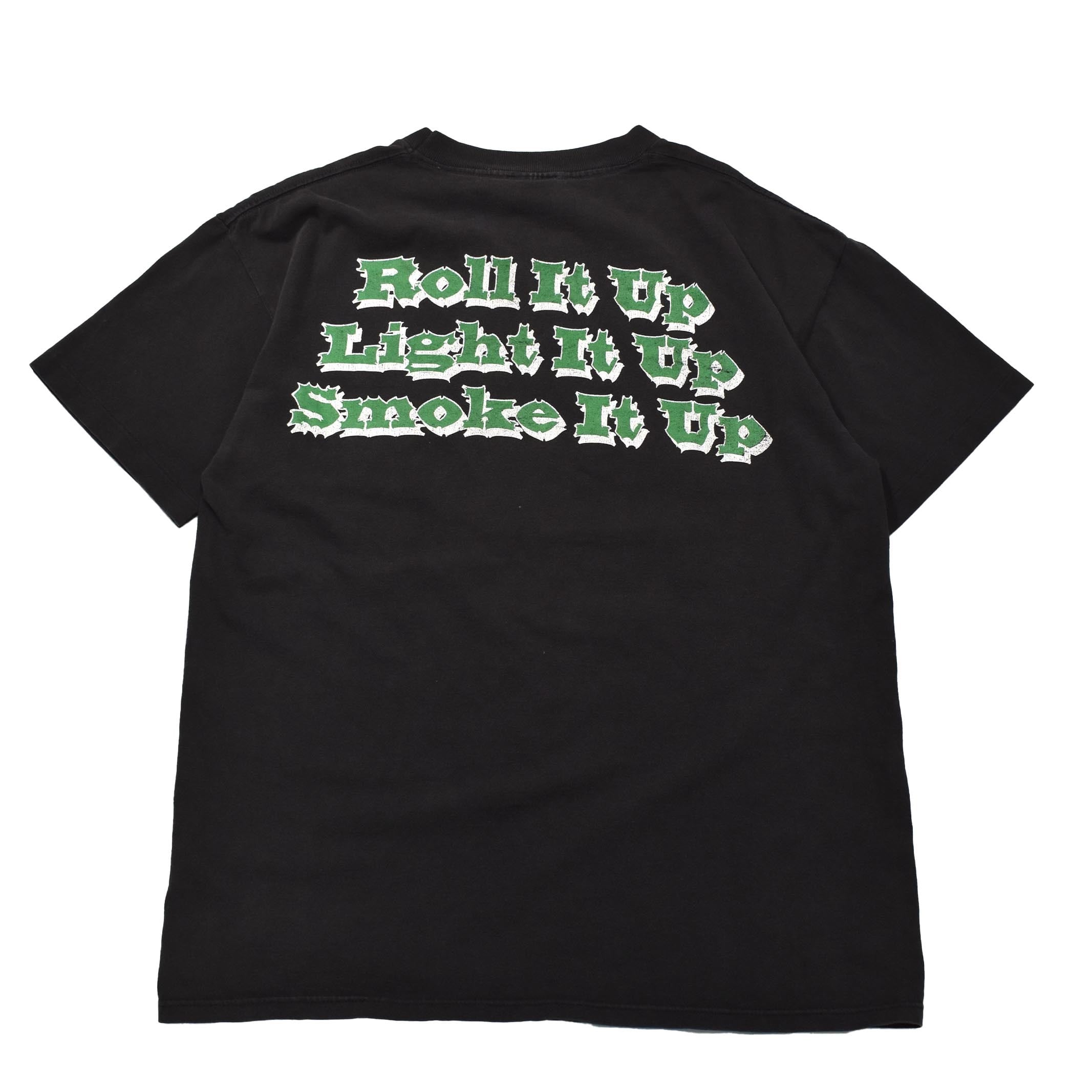 XL] 90's Cypress Hill Roll It Up Printed T-shirt Black | mongos
