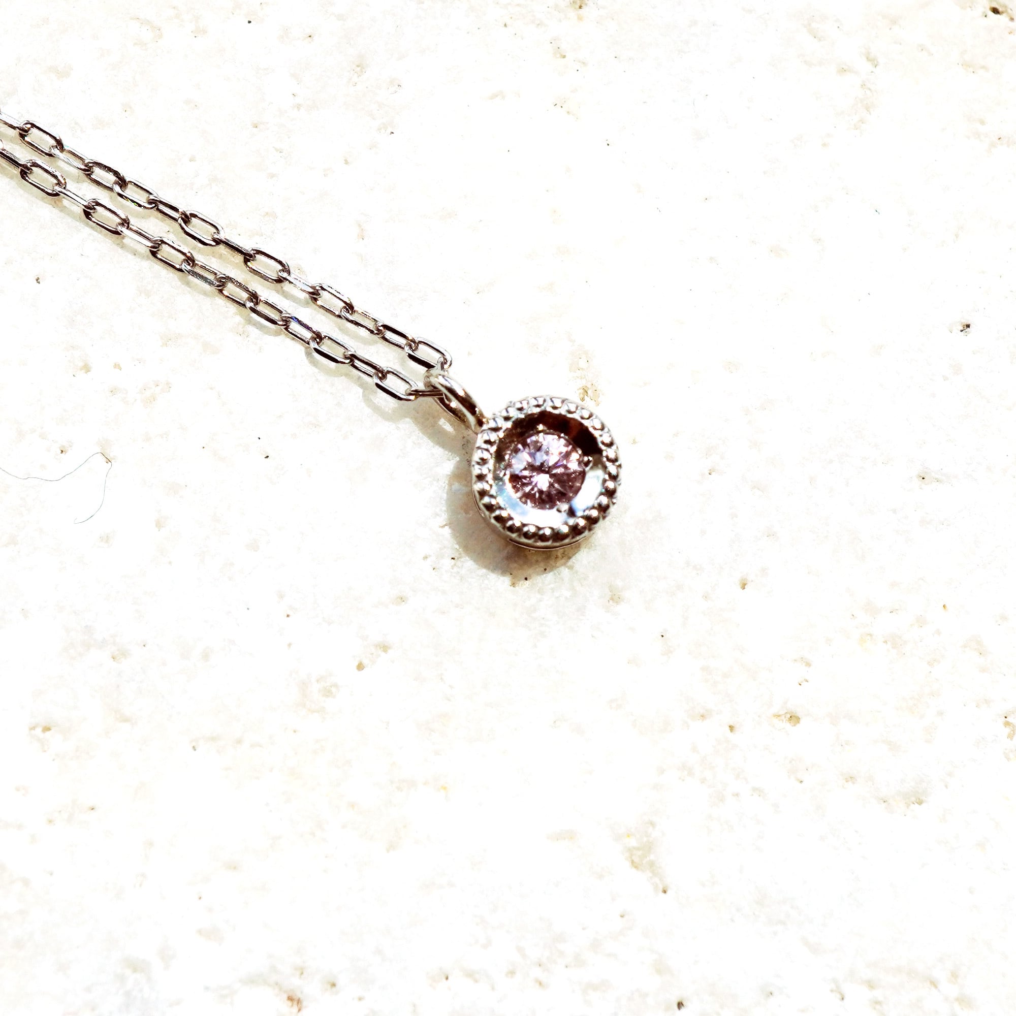 プラチナ】ピンクダイヤモンドネックレス 鑑別書付 | Only One Jewelry  