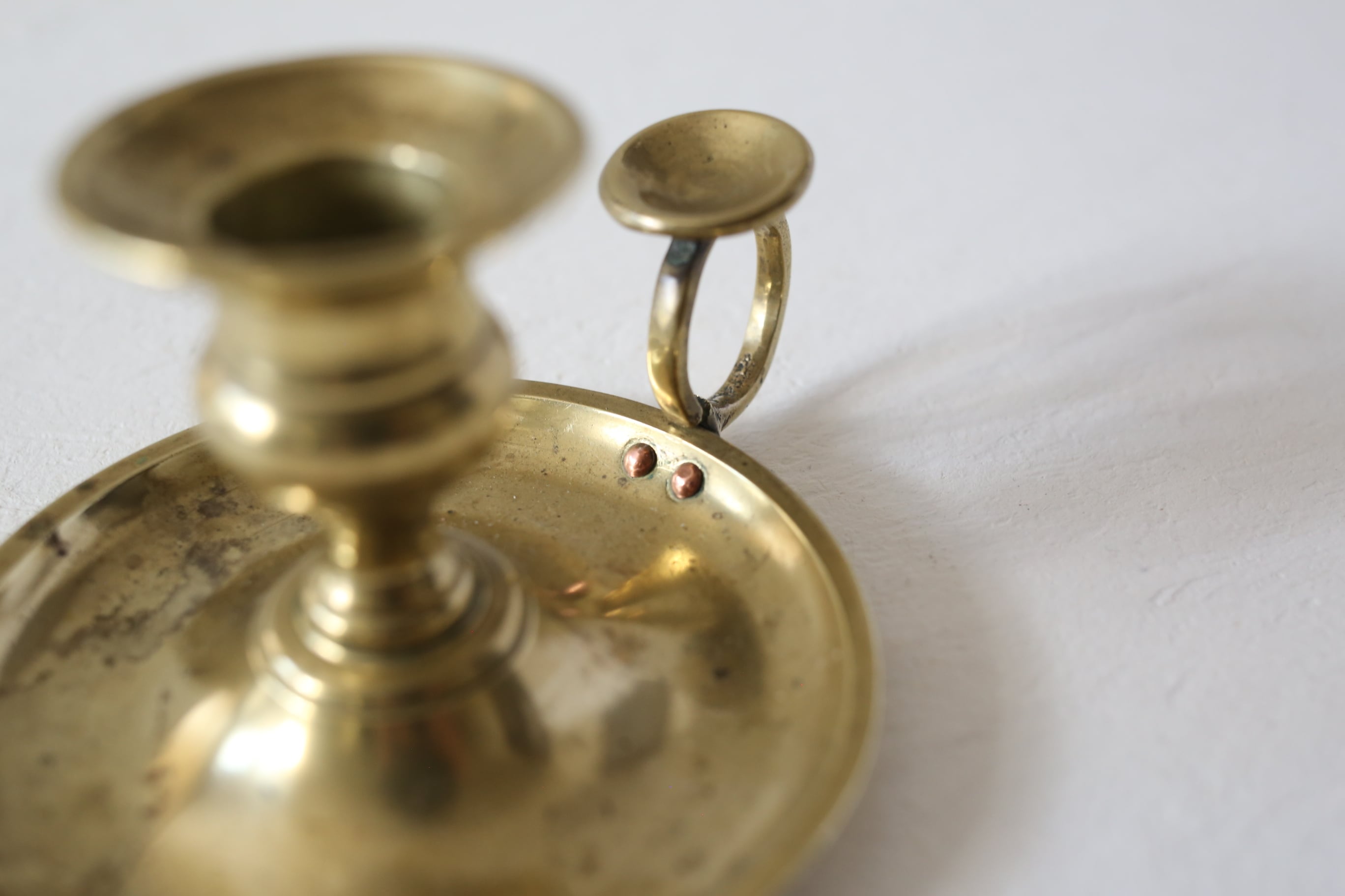 フランス アンティーク ヴィンテージ 真鍮 キャンドルスタンド