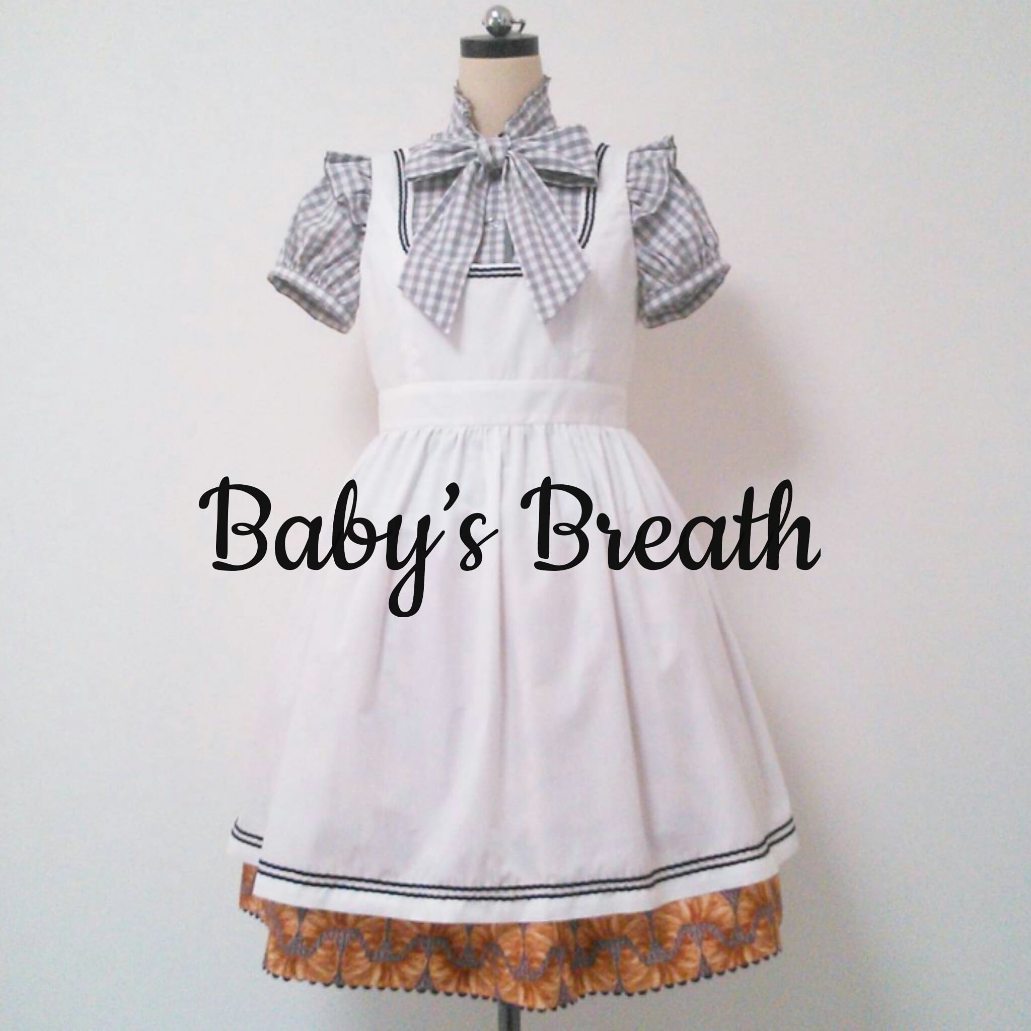 セーラーラインエプロンワンピース | Baby's Breath
