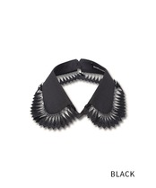 【直営限定ITEM】コンパクトスカラップレースフェイクカラー (BLACK)　CQ-48501H