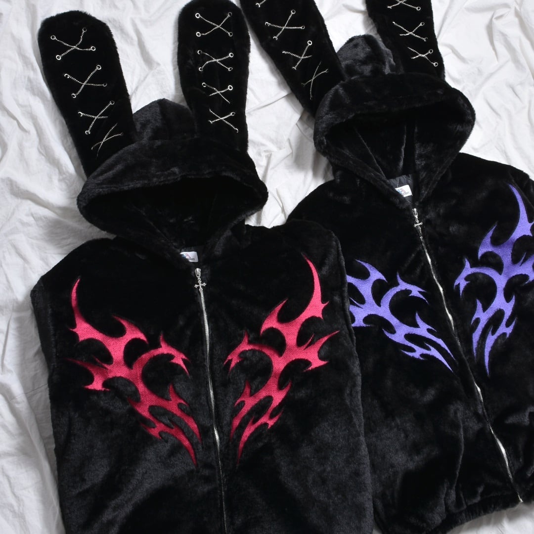 11/27新着】ウサ耳トライバルチェーンファーブルゾン | VOLCAN&APHRODITE