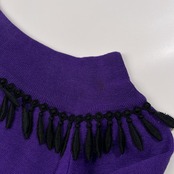 イタリア製 カシミヤ混 BYBLOS ビブロス ニット ワンピース サイズ 40 /パープル/ビンテージ/レディース