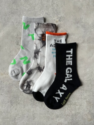 タイダイ・ロゴ socks 4set（14〜20cm）3532