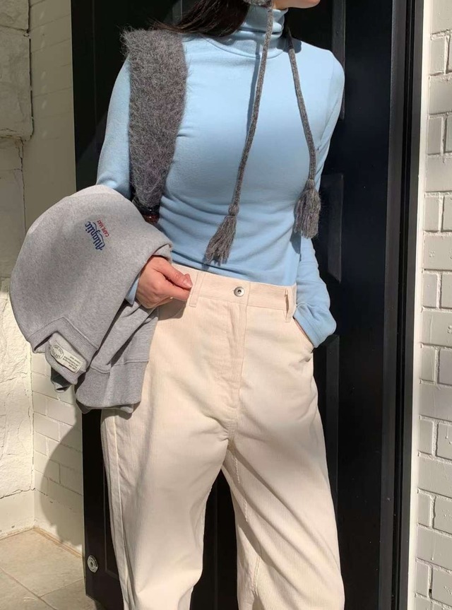 (予約) AREING / Oatmeal pola tee 5color