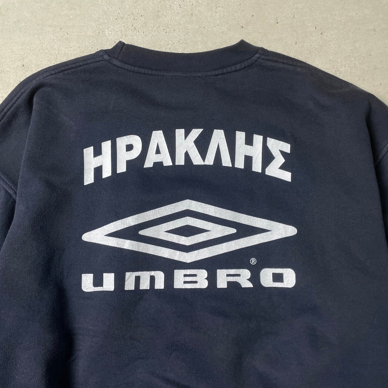 90年代 UMBRO アンブロ スウェットシャツ ビッグロゴ 刺繍 バック 