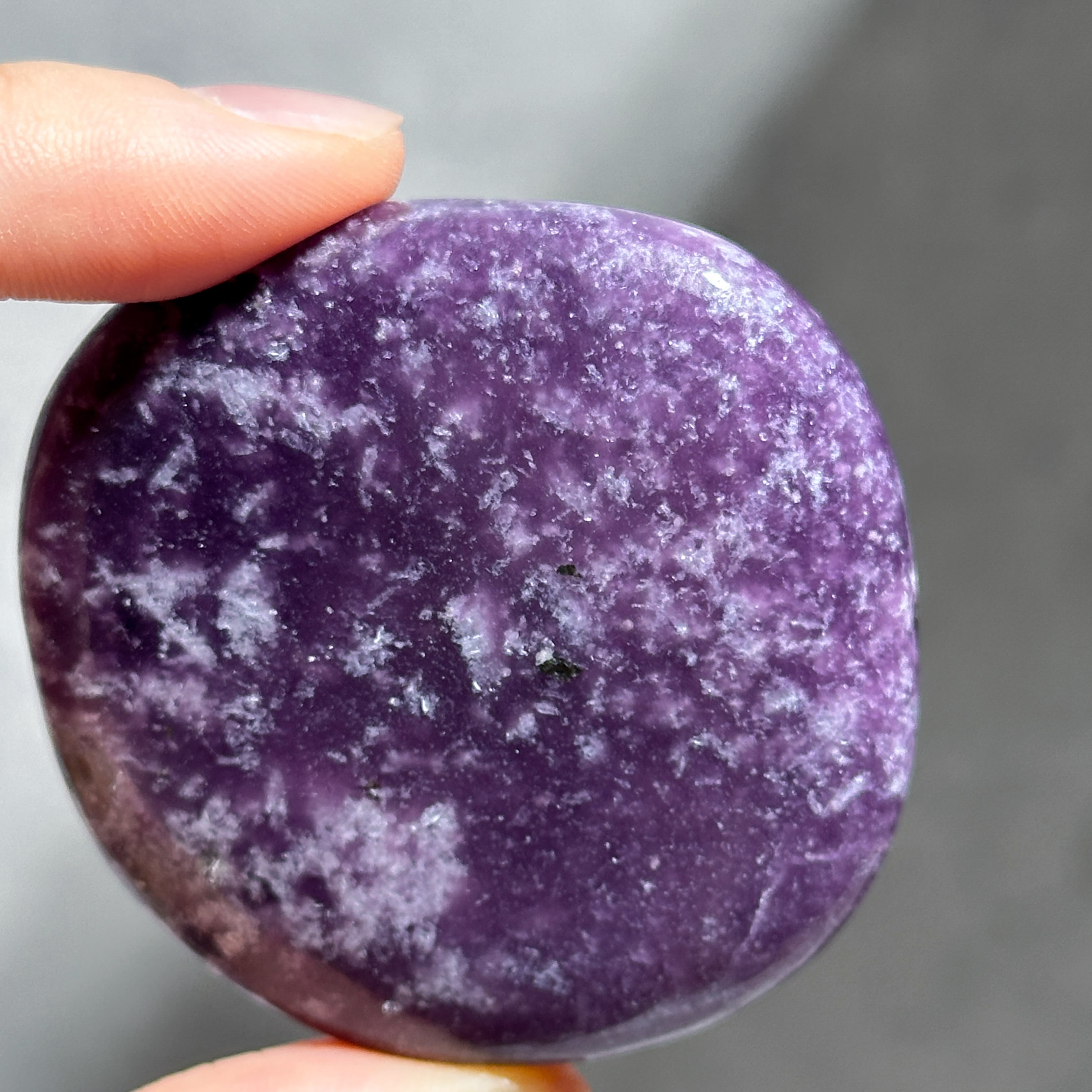 レピドライト パームストーン 45◇Lepidolite palm stone◇天然石