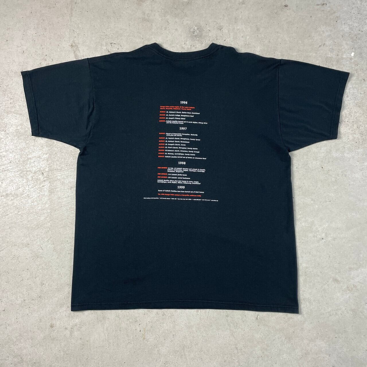 00年代 BIGOTRY COMES IN COLORS メッセージ プリントTシャツ メンズXL