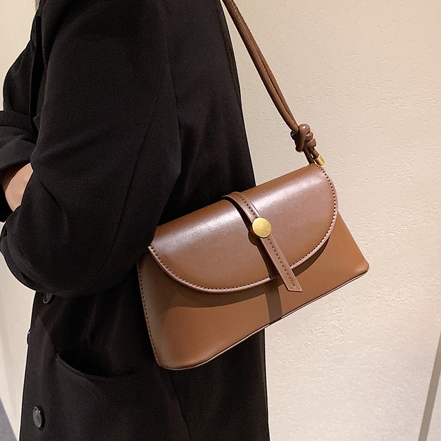 スタンダードオータム レトロ 秋物 スクウェア メッセンジャーバッグ 手作りハンドバック18199072745