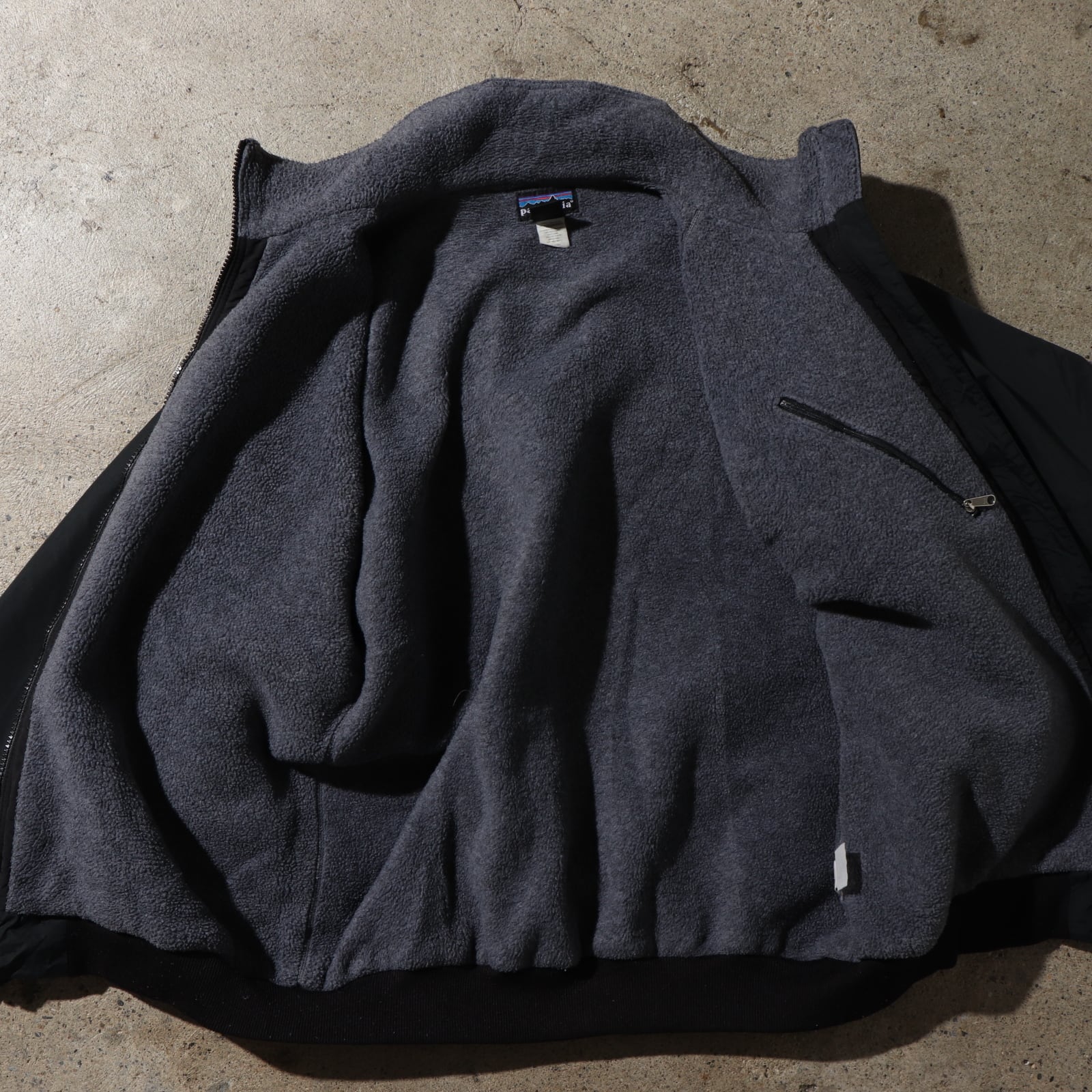 美品 シェルドシンチラ M 黒 02年 Patagonia フリースジャケット