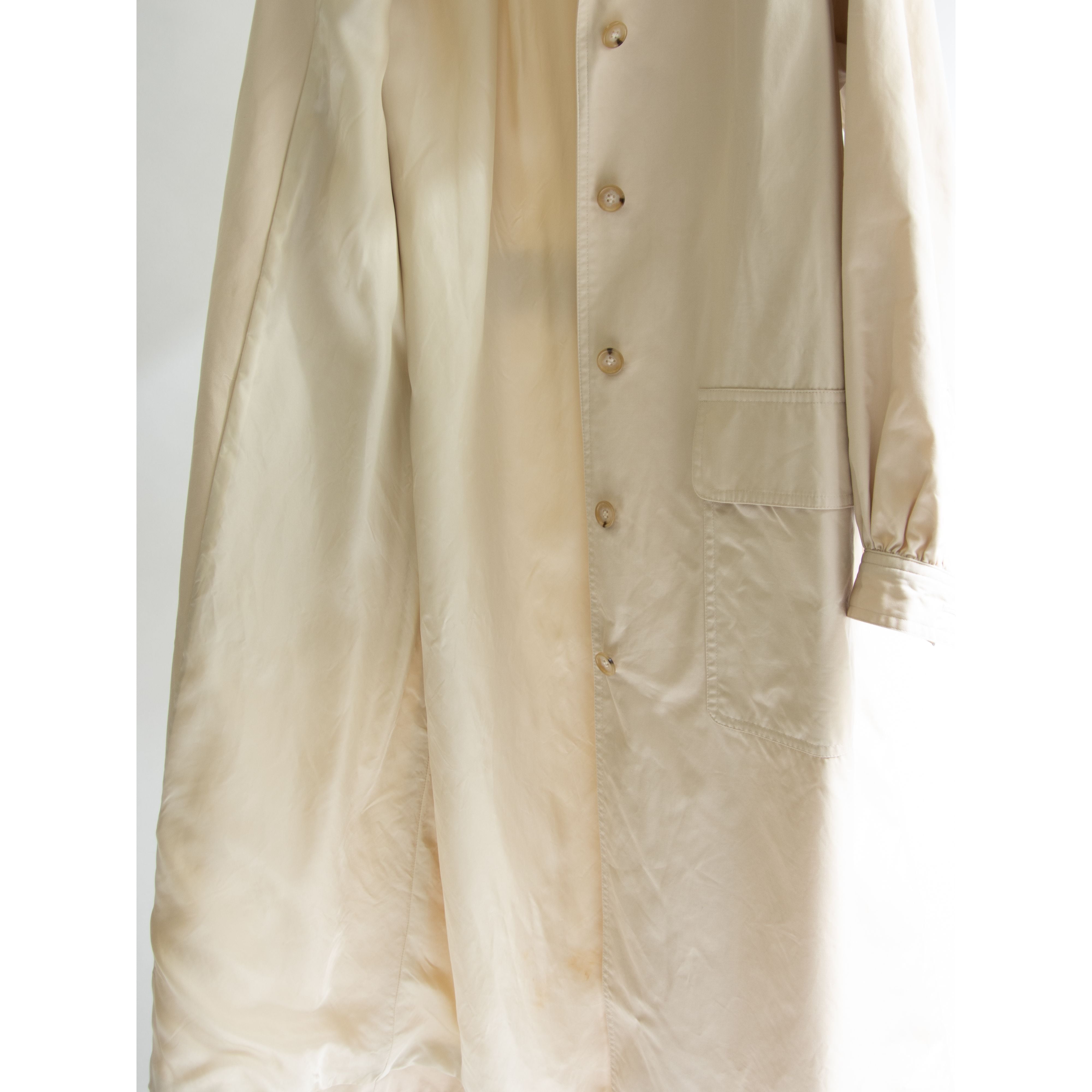 【Yves Saint Laurent】Made in Japan cotton single trench coat(イヴサンローラン コットントレンチコート11a