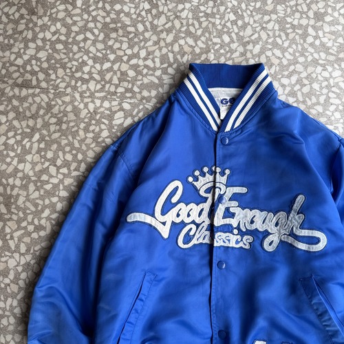 GOOD ENOUGH / 90′- numbering stadium jacket  sizeL
