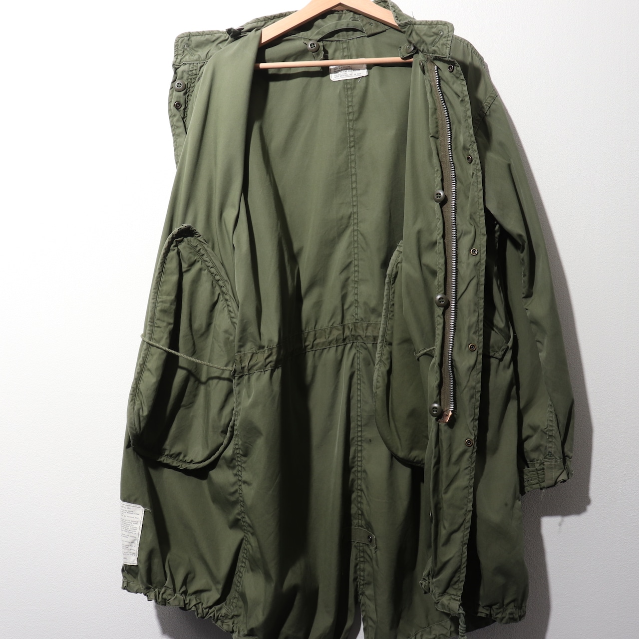 稀少 XS アルミジップ 71年 ALPHA M-65 フィッシュテールパーカー アルファ モッズコート fishtail parka aluminum zipper