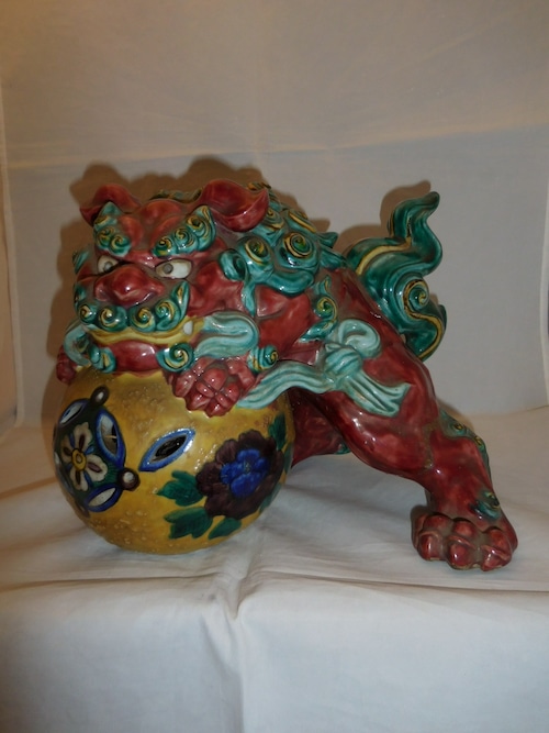 九谷唐獅子 Kutani porcelain Lion(No3)
