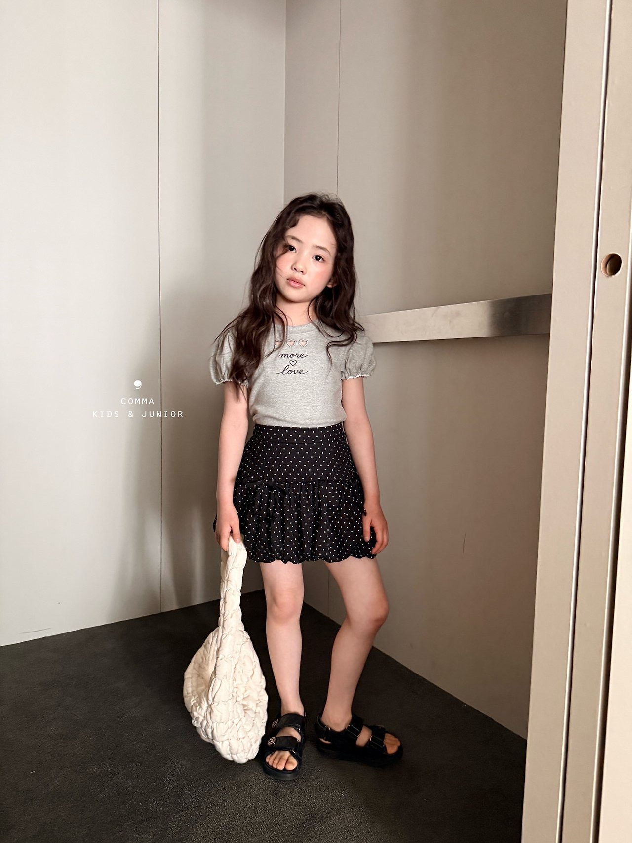 [COMMA] Dot Balloon Skirt / [콤마] 도트벌룬스커트