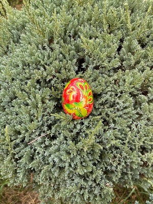 ペトリキウカ塗りのイースター・エッグ　ホメンコ作