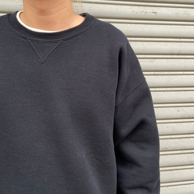 90s RUSSEL ATHLETIC ブランクスウェット 黒 XL 無地