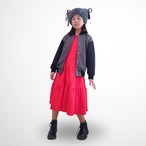 型紙 キッズティアードスウェットワンピース130サイズ Tiny Wardrobe MK-005-130D