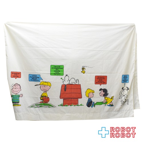 ピーナッツ スヌーピー フラットシーツ 170cm x 240cm 1971年