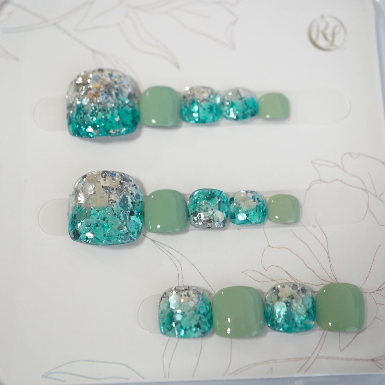 #471 クリームソーダ フットネイル /XY045