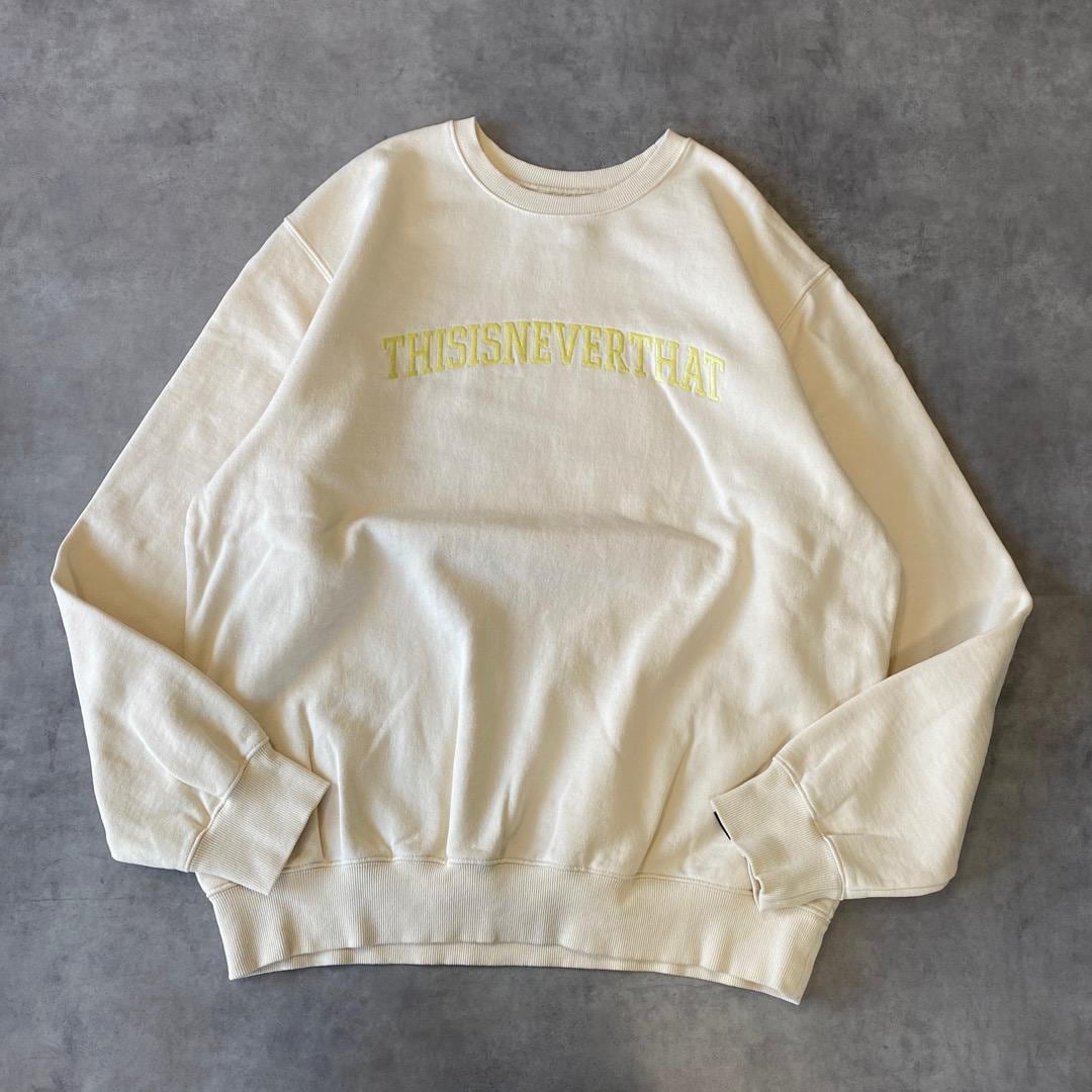 thisisneverthat ネバザ スウェット 刺繍 XL 白 12882 | fuufu