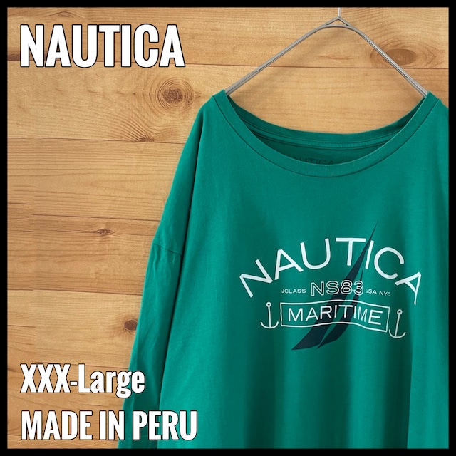 【NAUTICA】3XL ビッグサイズ Tシャツ アーチロゴ プリント ノーティカ US古着 アメリカ古着