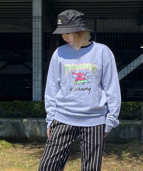 THRASHER キースヘリングスウェット SALE公式 スラッシャー トレーナー THRASHER KEITH
